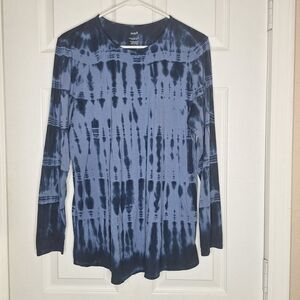 Pure Jill Long-Sleeve Shirttail Tee Size Medium